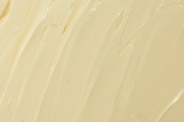 Kremalı Mayonez Doku Soyut Mutfak Arkaplanı.