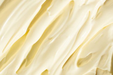 Kremalı Mayonez Doku Soyut Mutfak Arkaplanı.