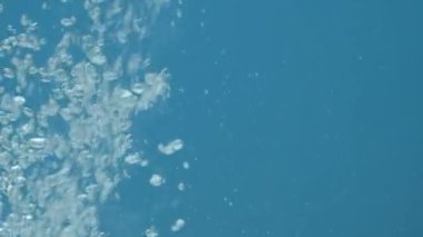 Kabarcık Suyu Akıcı Makro Yavaş Hareket.