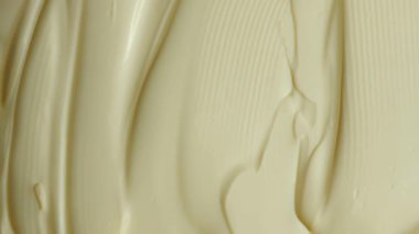 Parlak beyaz mayonez yüzeyi. Gıda Dokusu Arkaplanı.