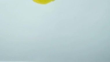 Limonun yavaş yavaş suya düşüşü..