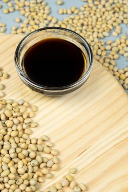 Geleneksel Soya Sosu ve Doğal Soya Fasulyesi Metin Mekanı.