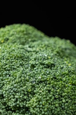 Zengin Ayrıntılı Canlı Yeşil Brokoli Baş Yakın plan