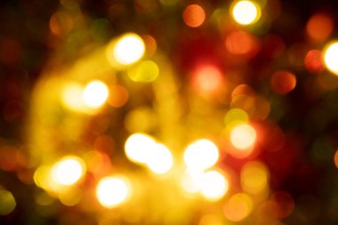 Sıcak Bulanık Noel Işıkları Sıcak Atmosferli.