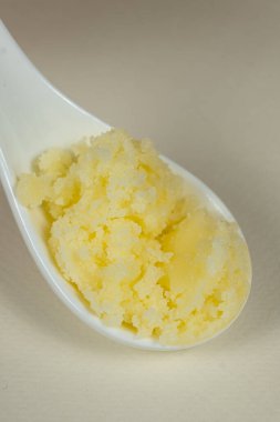 Geleneksel Hint Ghee in Spoon, Altın Doku