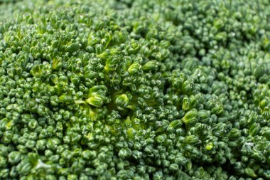 Ayrıntılı Dokusu Olan Yeşil Brokoli Başı.