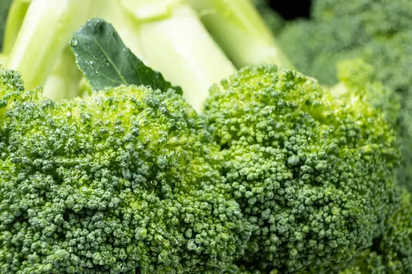 Makro Sağlıklı Organik Brokoli Çiçekleri.