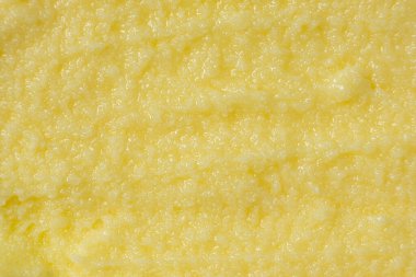 Parlak Altın Ghee Tereyağı Dokusu Üst Görünümü Kapat.