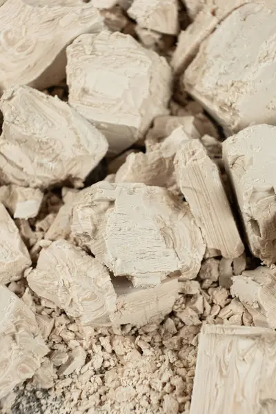 Pişirmek için Taze Sıkıştırılmış Maya Tuğlası.