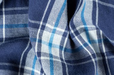 % 100 pamuktan oluşan bir kumaşın makro dokusu