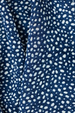 Yüzde yüz polyester kumaş makro üst görünüm.