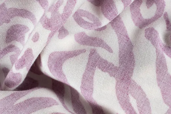 Saf Viscose Kumaş Dokusunun Makro Görünümü.