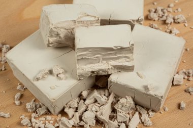 Pişirmek için Dikdörtgen Taze Mayanın Yakın Çekimi