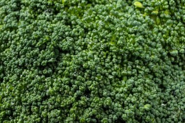 Makro Taze Çiğ Brokoli 'nin Doğal Dokuları.