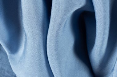 Polyester Elastane desenli Açık Mavi Sentetik Kumaş