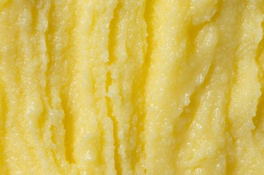 Geleneksel Ghee Kremalı Yüzey Makro Üst Görünümü.