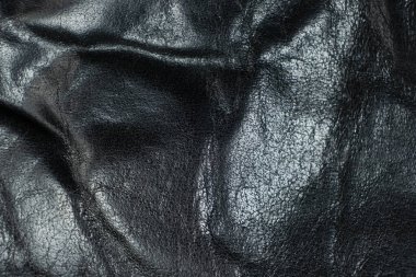 Arkaplan için Siyah Deri Kalıplı Makro.