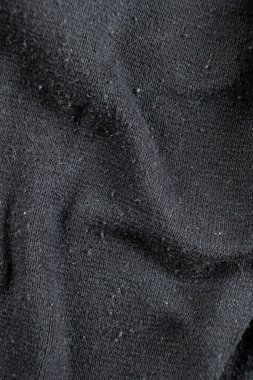 Tüylü ve Giyimli Eski Pamuk Kumaş Yüzeyinin Macro Görünümü.