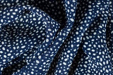 Makro Doku Polyester Mavi Kumaş.