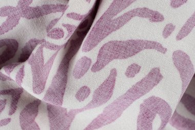 Doğal Fiber Viskoz Kumaş Makro Doku Yakın Çekim.