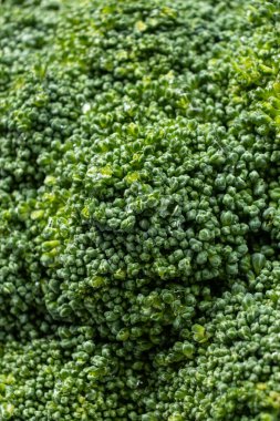 Makro Taze Çiğ Brokoli 'nin Doğal Dokuları.