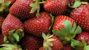 Taze olgun çilekler. Yaz Böğürtlen Arkaplanı DöndürName.