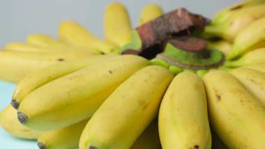 Doğal Doku ve Detaylı Mini Muz Kümesi