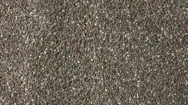 Chia tohumlarının makro dokusu. Doğal Tahıl Arkaplanı