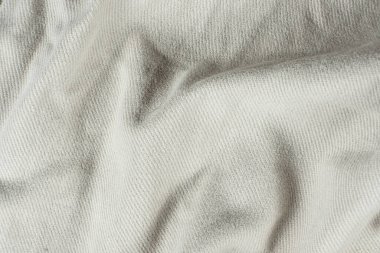 % 100 pamuktan oluşan bir kumaşın makro dokusu