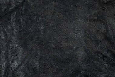 Yaş ve Sıkıntılı Siyah Deri Yüzey Macro Görünümü.