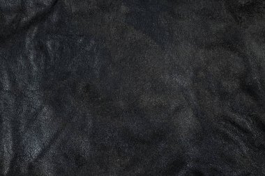 Yaş ve Sıkıntılı Siyah Deri Yüzey Macro Görünümü.