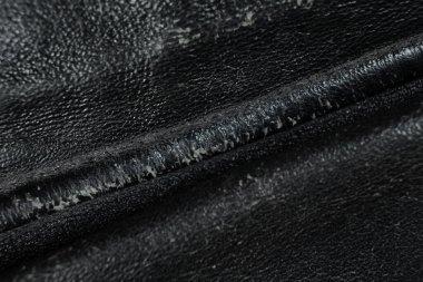 Eski Shabby Black Deri, Soyut Vintage Arkaplan.