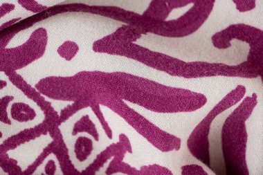 Yumuşak Viscose Tekstil% 100 Makro 'nun Yakın Çekimi.