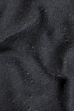 Tüylü ve Giyin ile Yaşlanmış Kumaş Yüzeyinin Macro Görünümü.