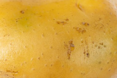 Doğal Soyulmamış Patates Doku Makro Çekim Üst Görünümü.