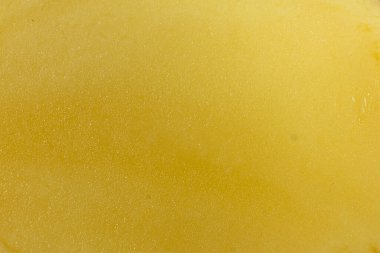 Taze kesilmiş patates Makro Yakın plan Sarı Arkaplan