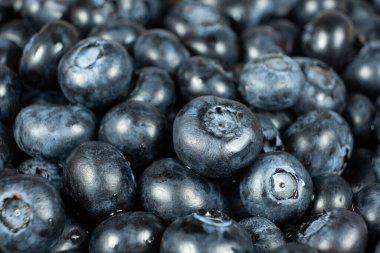 Olgun Yaban mersini Yüzeyinin Detaylı Vuruşu