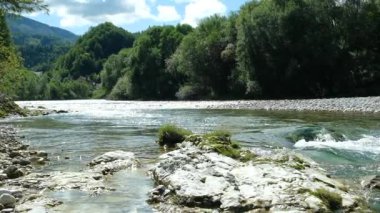 Sakin Akan Nehir Suyu, Yavaş Hareket Doğal Arkaplan