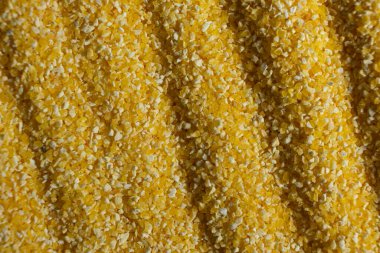 Soyut Sarı Pişirme Mısır Grits Arkaplanı