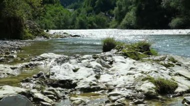 Sakin Akan Nehir Suyu, Yavaş Hareket Doğal Arkaplan