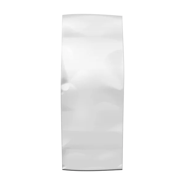Mockup Foil Kosong Atau Paper Food Stand Pouch Snack Sachet - Stok Vektor