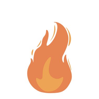 Fire icon. For design, fire icon object, icon, symbol - stock. Vector isolated fire emoji