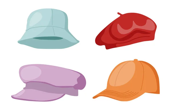 Çizgi Film Şapkaları Kadın Erkek Şapkaları Panama Bere Şapka Şapka Vektör Grafikler