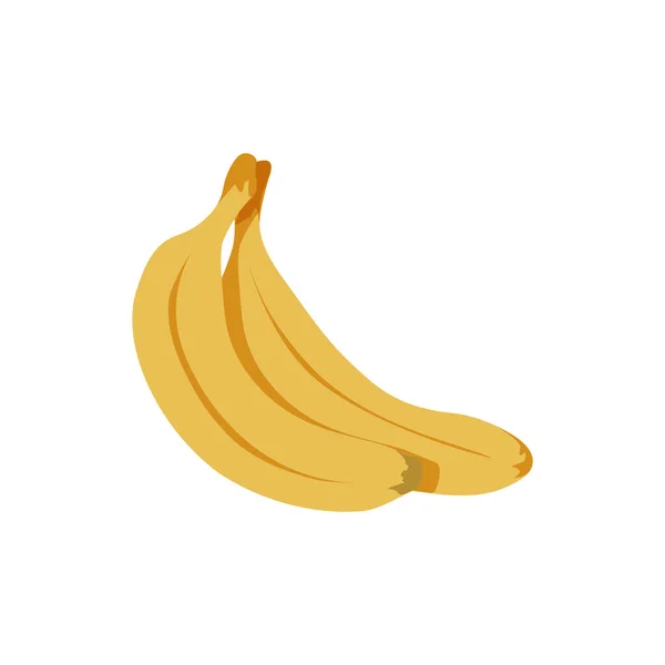 Banan Ikon Banan Vektor Ikon Banan Isolerad Platt Ikon — Stock vektor
