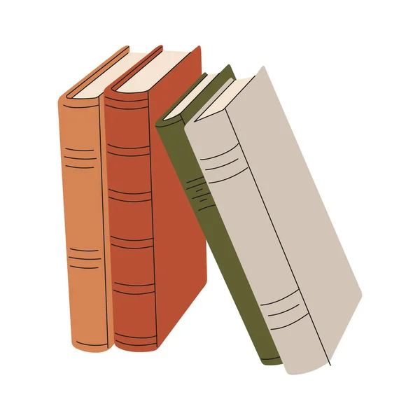 Icono Libros Para Diseño Web Aislado Educación Concepto Clase Línea — Vector de stock