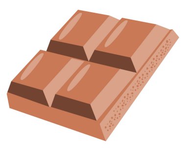 Çikolata İşareti Emoji Simgesi İllüstrasyonu. Tatlı Yiyecek Vektörü Sembol Duygu Simgesi Tasarım Klip Sanat İşareti Çizgi Biçimi.