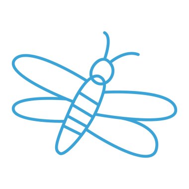 Kelebek uçuyor. Güzel kanatları ve antenleri olan yaz böceği. Zarif narin güve. Egzotik tropik fauna, lepidoptera. Düz grafik vektör çizimi beyaz arkaplanda izole edildi