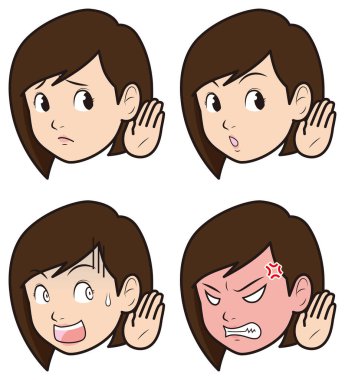 Dinleyen kadınların resimlerinin derlenmesi