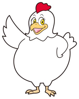 Bayan Hen 'in antropomorfik çizimi