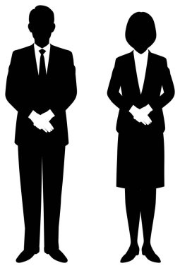 Cenaze personelinin silueti.